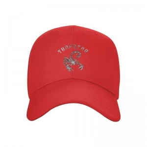 Trapstar Baseball black Cap Hüte Herren Rot Österreich | KN56-826