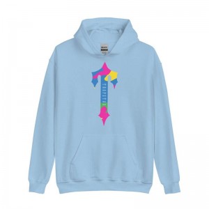 Trapstar Colorful Logo Rainbow Hoodie Herren Blau Österreich | NI81-012