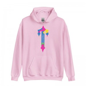 Trapstar Colorful Logo Rainbow Hoodie Herren Rosa Österreich | LI91-305