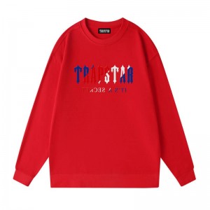 Trapstar Crewneck It’s A Secret Galaxy Sweatshirts Herren Rot Österreich | QB51-607