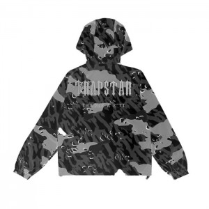 Trapstar Decoded Camo Windbreaker Oberbekleidung Herren Schwarz Camouflage Österreich | KY85-228