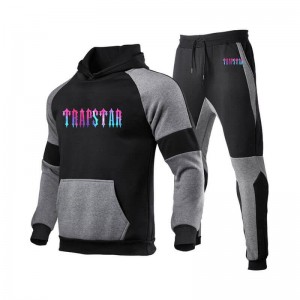 Trapstar Fleece Causal Sport Trainingsanzug Herren Schwarz Österreich | GB20-836