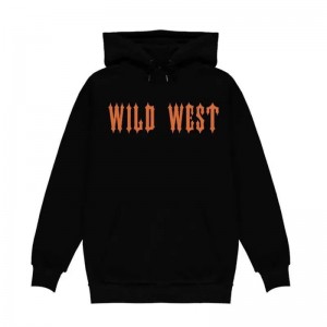 Trapstar Fleece Central Cee Trap Star Wild West Hoodie Herren Schwarz Österreich | CZ98-215