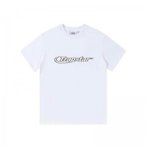 Trapstar Ghost Letter Logo Print T-shirts Herren Weiß Österreich | RD79-386