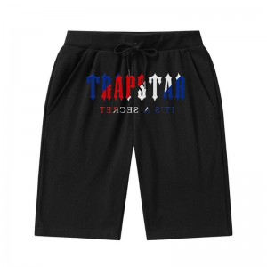 Trapstar Irongate Arch Chenille Kurze Hose Herren Schwarz Österreich | BO49-064