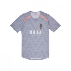 Trapstar Irongate Football Jersey T-shirts Herren Grau Rosa Österreich | MX73-218