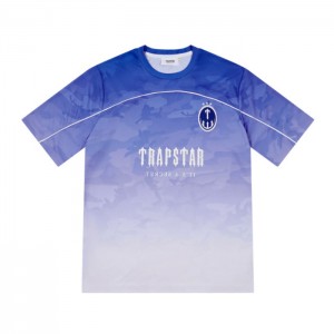 Trapstar Irongate Football Jersey T-shirts Herren Blau Österreich | ZQ68-868