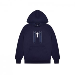 Trapstar Irongate T Trap Fleece Hoodie Herren Navy Österreich | WI63-570