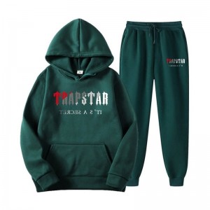 Trapstar It's A Secret Set Trainingsanzug Herren Bordeaux Grün Österreich | UZ36-957