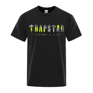 Trapstar Its a Secret Dave T-shirts Herren Schwarz Österreich | OD05-446