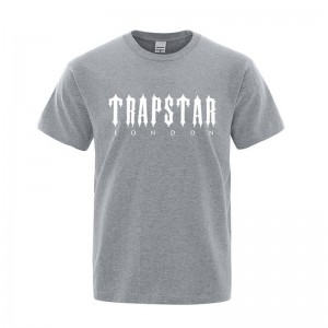 Trapstar London Letter Printed T-shirts Herren Grau Österreich | XY71-179