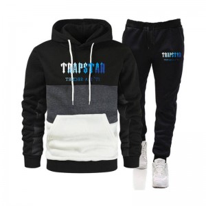 Trapstar Merch It's a Secret Printed Logo Trainingsanzug Herren Schwarz Österreich | PC08-272