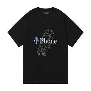 Trapstar Paint Splatter Phone T-shirts Herren Schwarz Österreich | GQ55-149