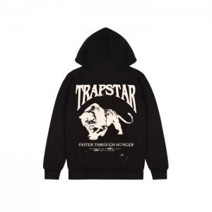 Trapstar Panthera Hoodie Herren Schwarz Österreich | YN48-492