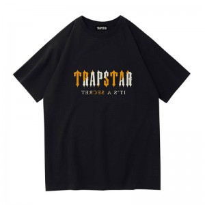 Trapstar Shinning Galaxy its a Secret T-shirts Herren Schwarz Österreich | QR89-814