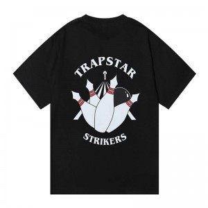 Trapstar Signature Strikers T-shirts Herren Schwarz Österreich | CA34-796