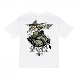 Trapstar Trap Invasion Tee T-shirts Herren Weiß Österreich | PR00-520