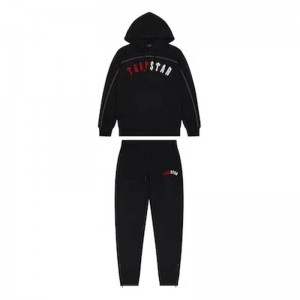 Trapstar Warm Irongate Arch Chenille Trainingsanzug Herren Schwarz Österreich | CT63-264