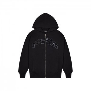 Trapstar Wildcard Chenille Zip Hoodie Trainingsanzug Herren Schwarz Österreich | AV77-481