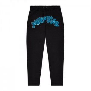 Trapstar Wildcard Jogging Bottoms Trainingsanzug Herren Schwarz Türkis Österreich | IQ72-385