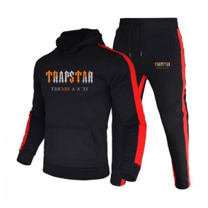 Trapstar Winter Logo Mit Kapuze Trainingsanzug Herren Schwarz Österreich | LE33-358