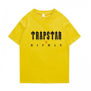 Trapstar X Hitman T-shirts Herren Gelb Österreich | YY48-239