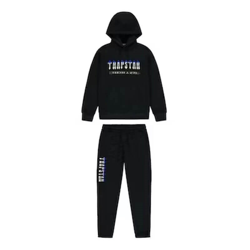 Trapstar Black Decoded Chenille 2.0 Mit Kapuze Trainingsanzug Herren Schwarz Österreich | QY53-805