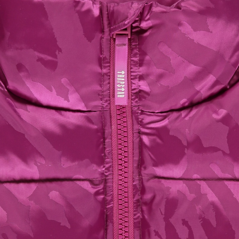 Trapstar Cropped T Jacquard Puffer Oberbekleidung Herren Fuchsie Rosa Österreich | XO50-836