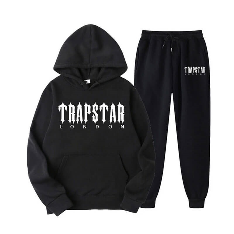 Trapstar Fleece London Shining Trainingsanzug Herren Schwarz Österreich | IW62-339