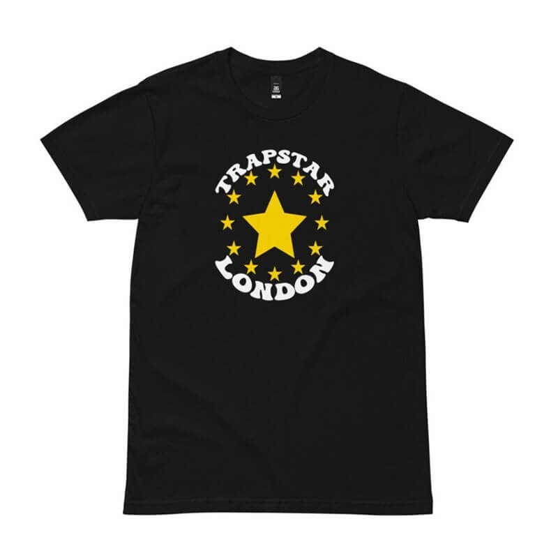 Trapstar Fleece Stars London T-shirts Herren Schwarz Österreich | VA02-586