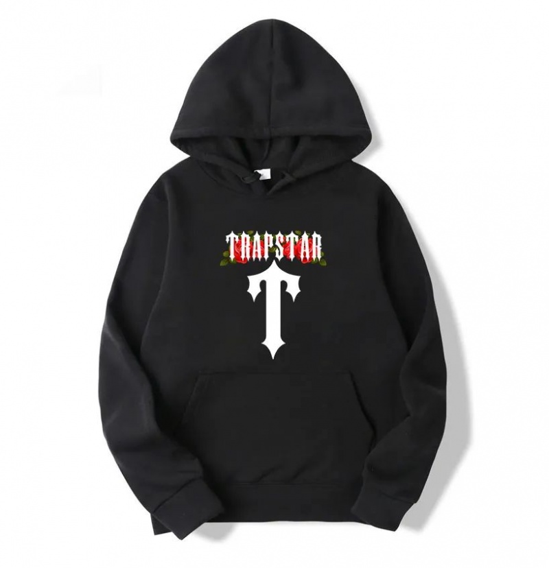 Trapstar Flowers Hoodie Herren Schwarz Österreich | AS35-311