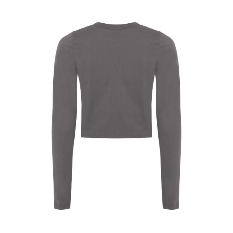 Trapstar Hyperdrive Cropped Long Sleeve Oberteil Damen Grau Österreich | IS08-745