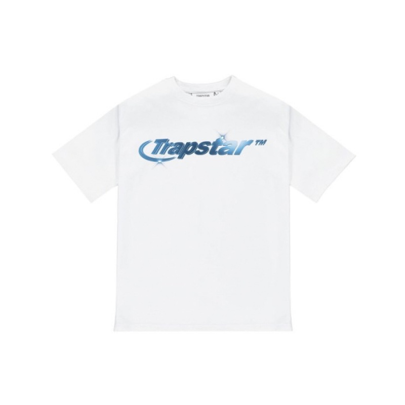 Trapstar Hyperdrive High Density Tee T-shirts Herren Weiß Österreich | ZX20-574