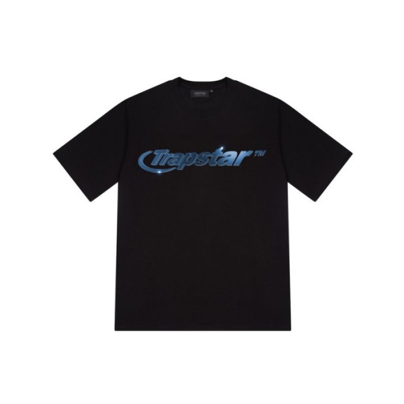 Trapstar Hyperdrive High Density Tee T-shirts Herren Schwarz Österreich | PR15-712