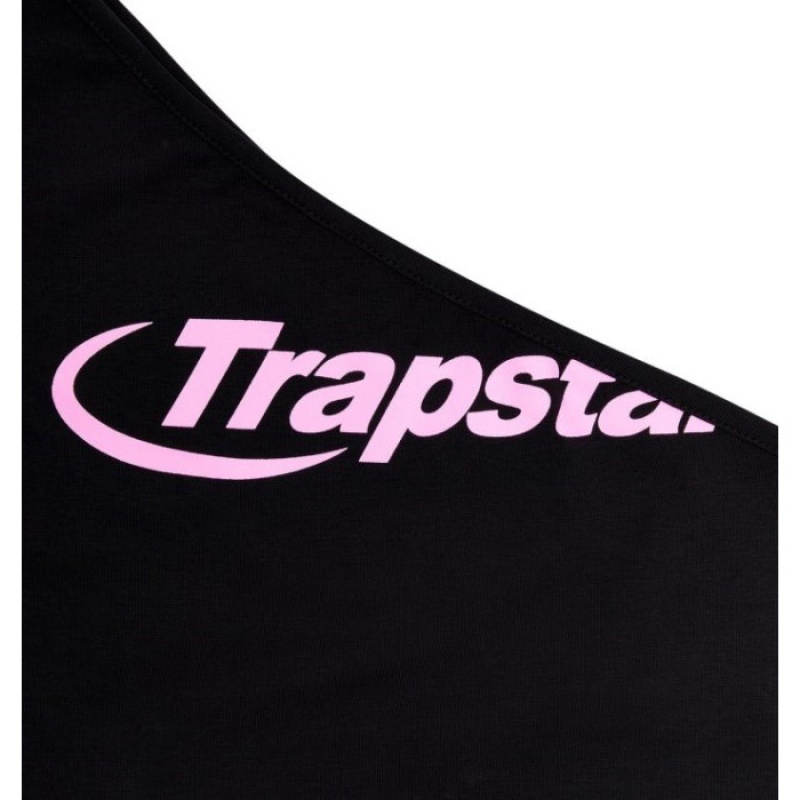 Trapstar Hyperdrive One Shoulder Vest Oberteil Damen Schwarz Rosa Österreich | KS95-720