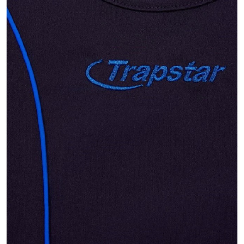 Trapstar Hyperdrive Piping Vest Oberteil Damen Navy Blau Österreich | WO14-639