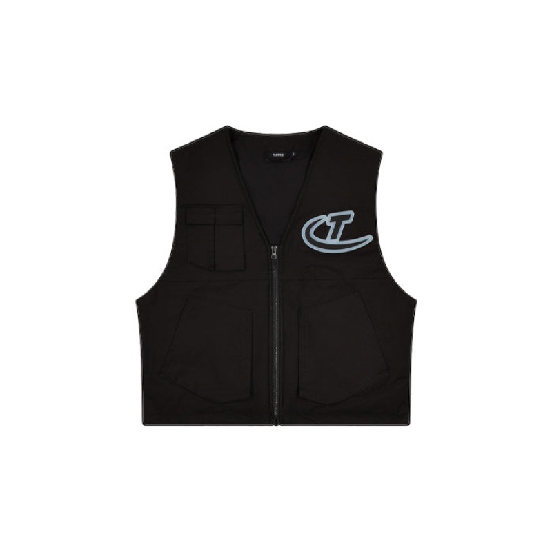 Trapstar Hyperdrive Pocket Vest Oberbekleidung Herren Schwarz Österreich | TJ76-928