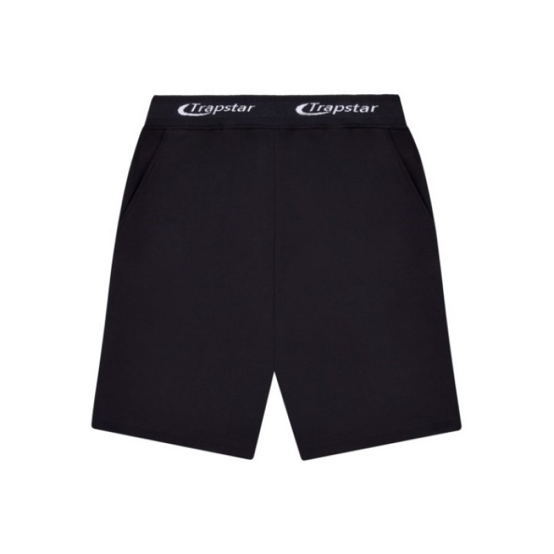 Trapstar Hyperdrive Rib Hoodie Shorts Set Trainingsanzug Herren Schwarz Österreich | YH81-316