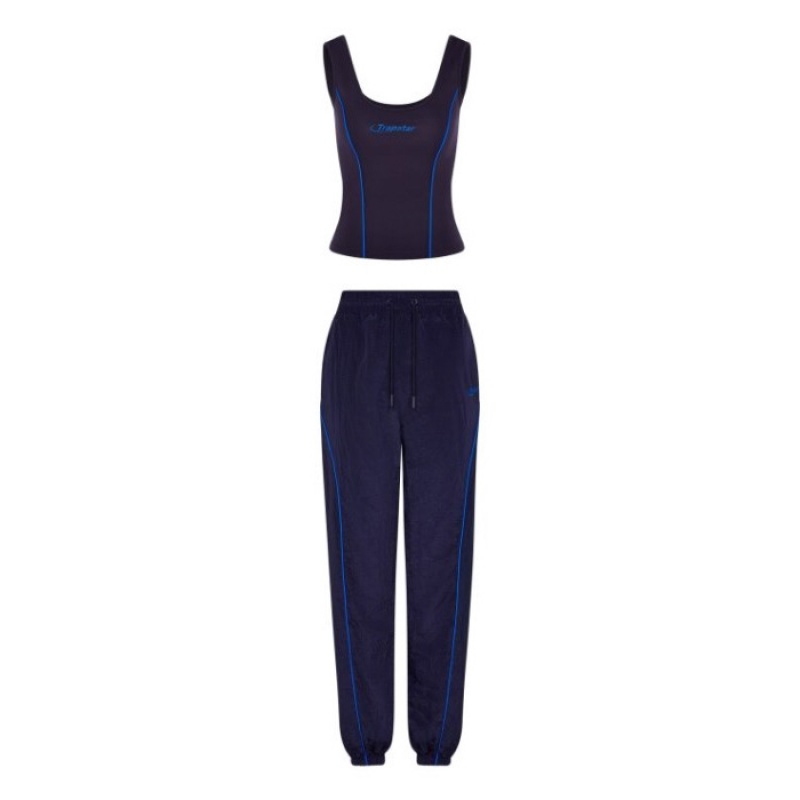 Trapstar Hyperdrive Ripstop Bottoms Hose Damen Navy Blau Österreich | RM86-804