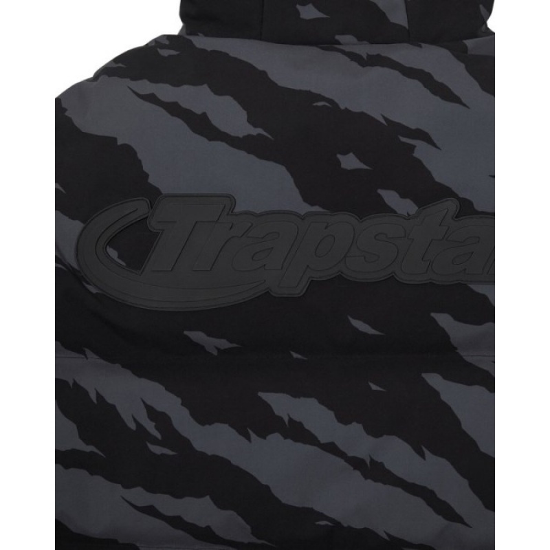 Trapstar Hyperdrive Technical Puffer Oberbekleidung Herren Grau Camouflage Österreich | BE30-437