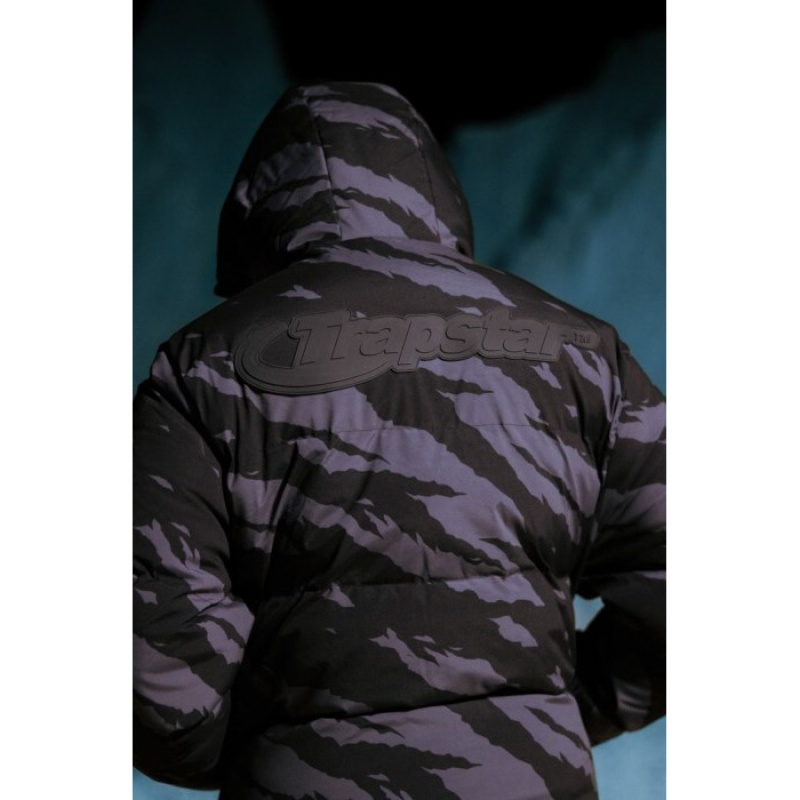 Trapstar Hyperdrive Technical Puffer Oberbekleidung Herren Grau Camouflage Österreich | BE30-437