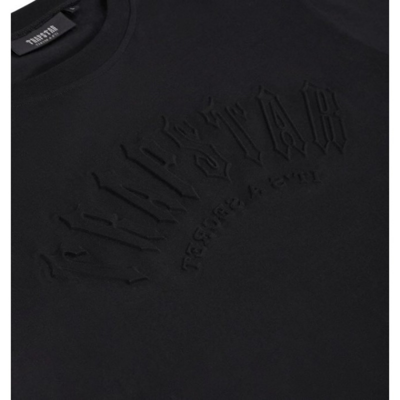 Trapstar Irongate Arch Embossed Tee T-shirts Herren Schwarz Österreich | UT30-393