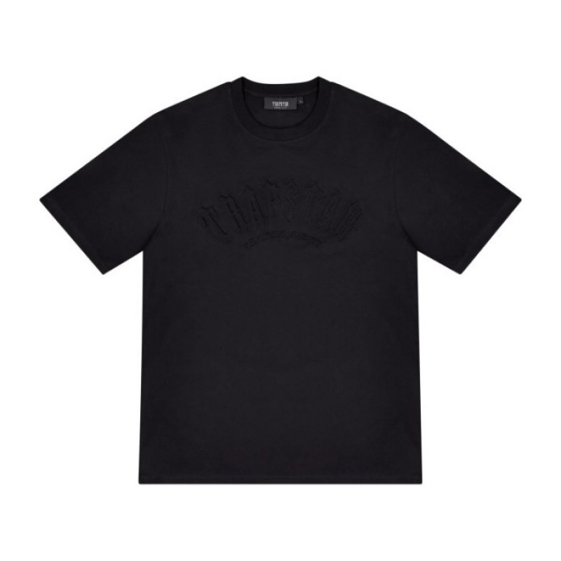 Trapstar Irongate Arch Embossed Tee T-shirts Herren Schwarz Österreich | UT30-393