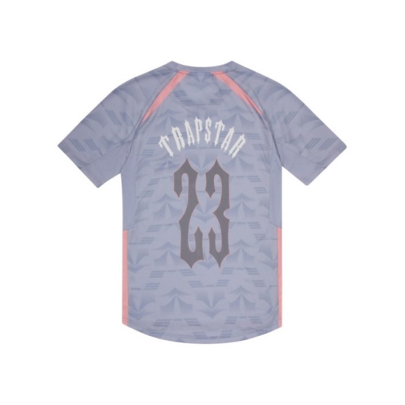 Trapstar Irongate Football Jersey T-shirts Herren Grau Rosa Österreich | MX73-218