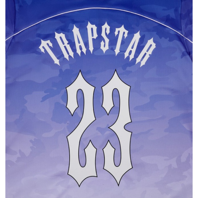 Trapstar Irongate Football Jersey T-shirts Herren Blau Österreich | ZQ68-868