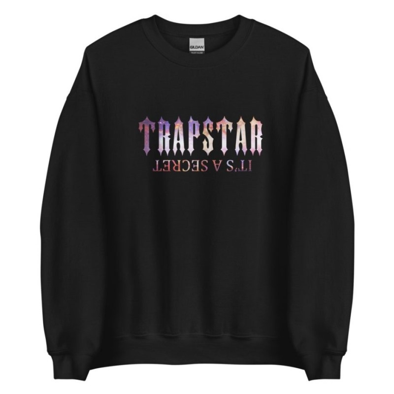 Trapstar It’s A Secret Funny Galaxy Sweatshirts Herren Schwarz Österreich | SN90-495