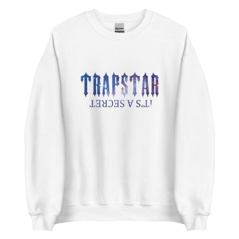 Trapstar It’s A Secret Funny Shining Galaxy Sweatshirts Herren Weiß Österreich | GK15-332