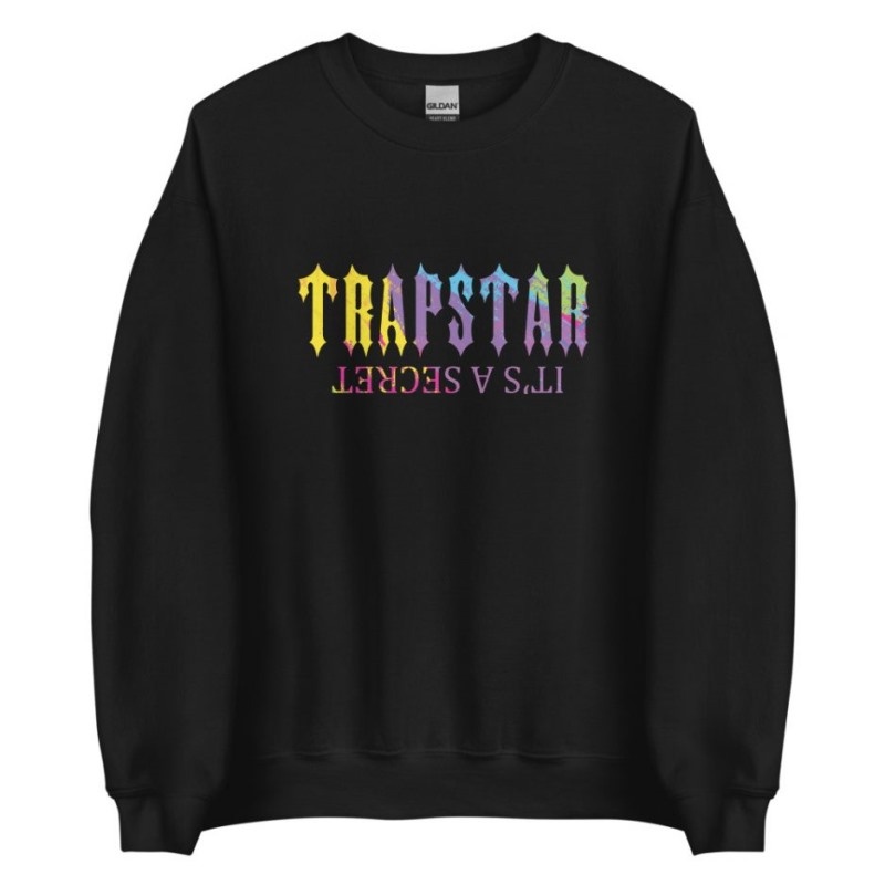 Trapstar It’s A Secret Print Logo Sweatshirts Herren Schwarz Österreich | HN41-955