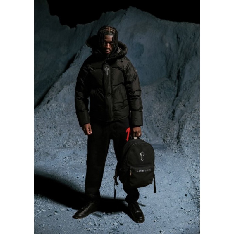 Trapstar It's A Secret Rucksack Taschen Herren Schwarz Weiß Österreich | QJ29-141