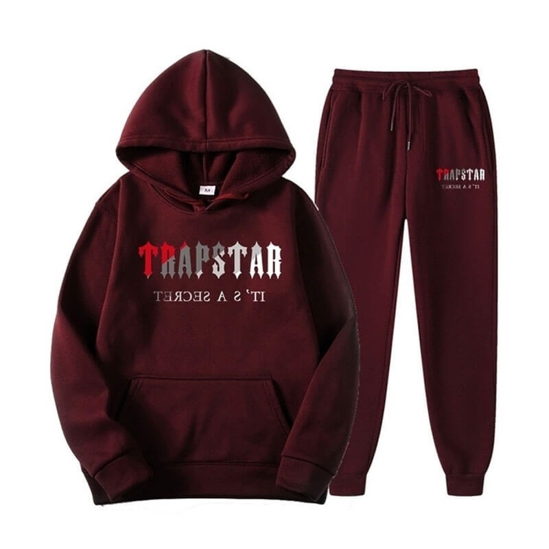 Trapstar It\'s A Secret Set Win Trainingsanzug Herren Bordeaux Rot Österreich | AZ19-262